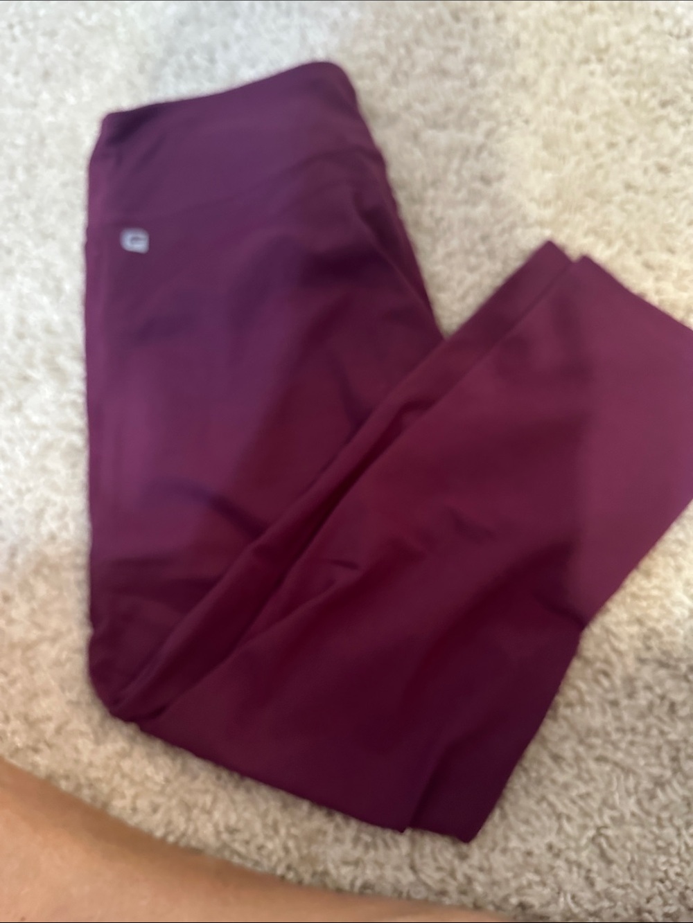 Fabeltics Women’s Maroon Burgundy Active Leggings -